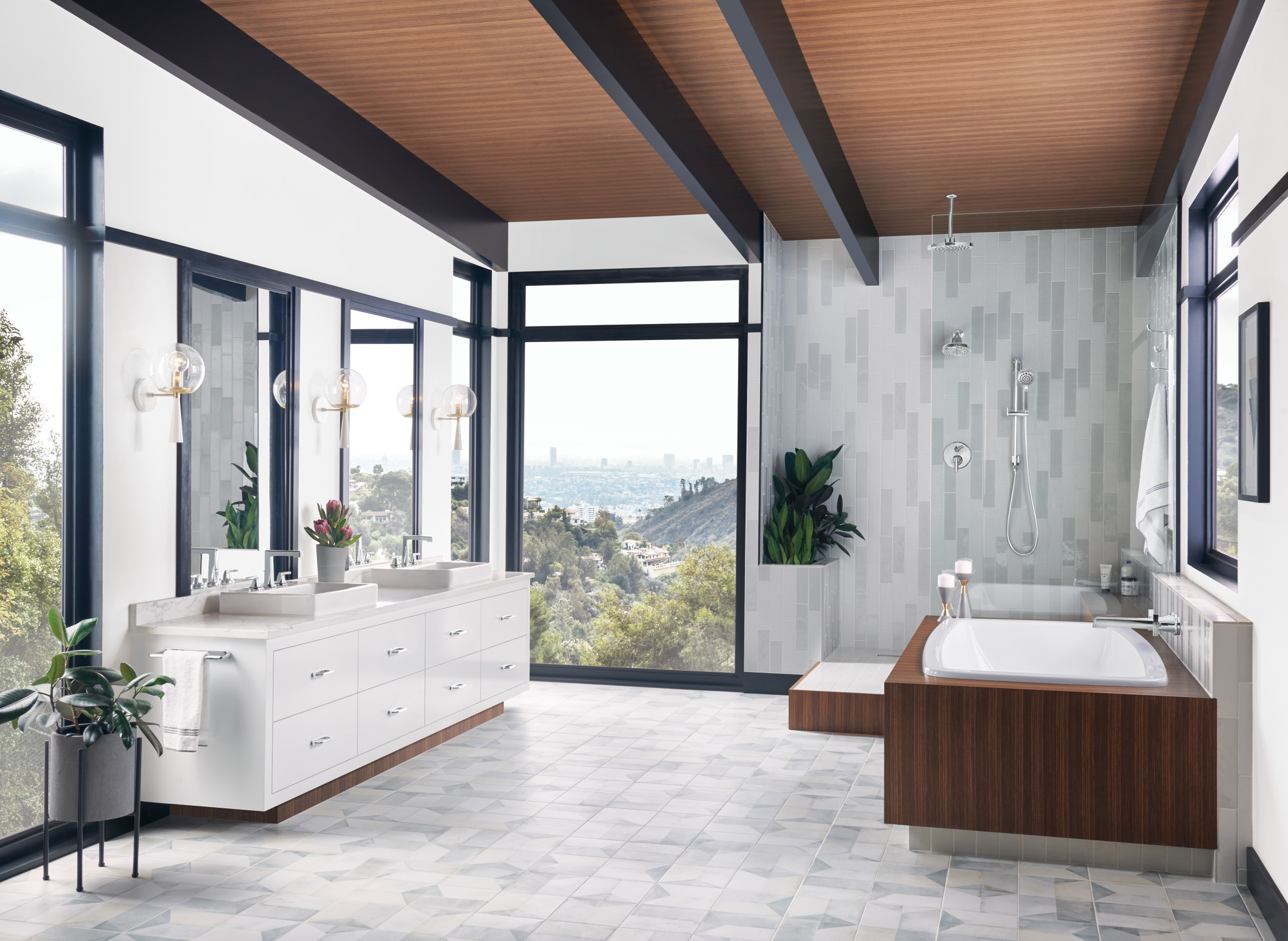 Levoir® | Widespread Lavatory Faucet with High Spout - Less