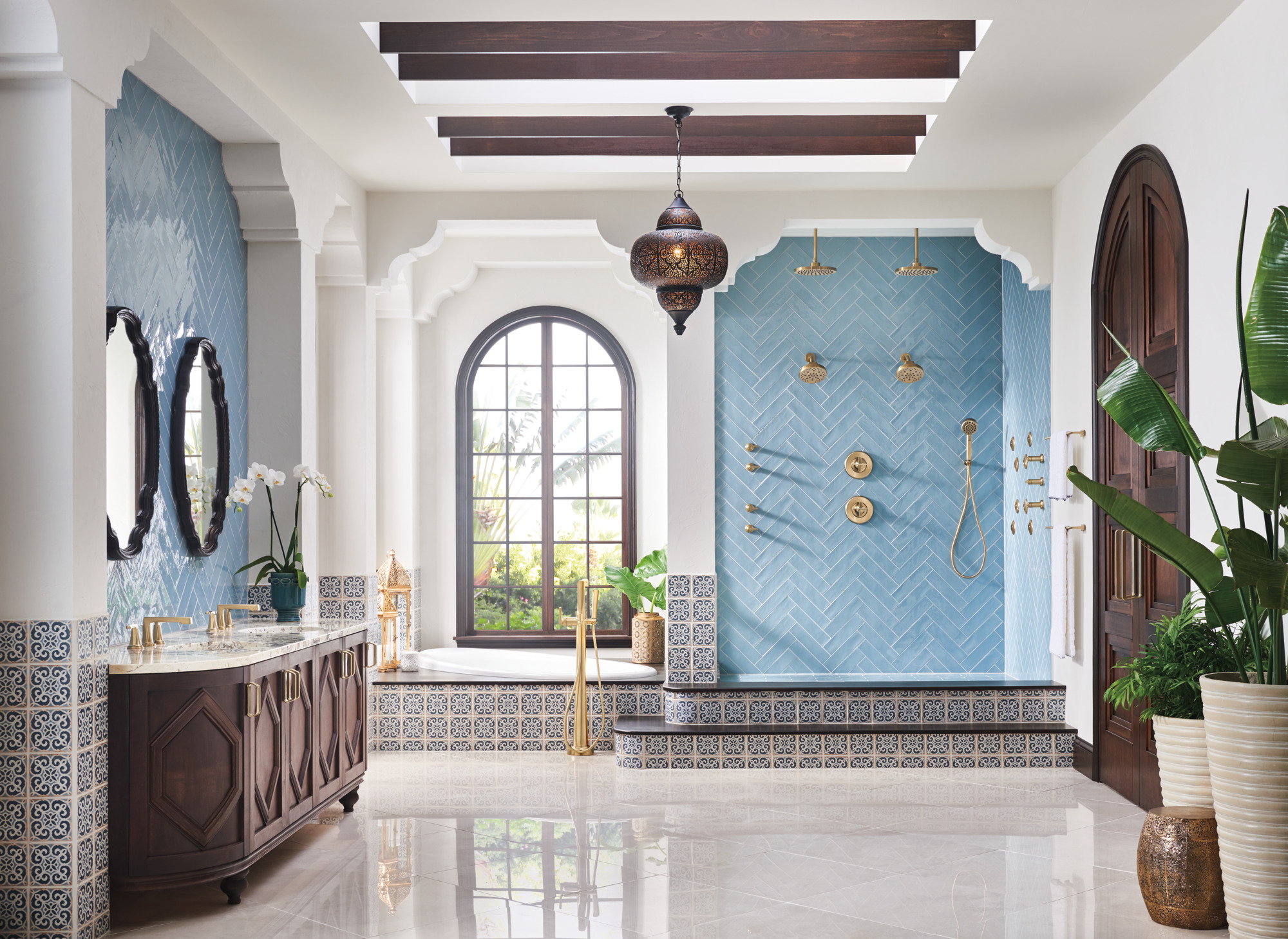 Levoir® | H2Okinetic® Round Multi-Function Showerhead