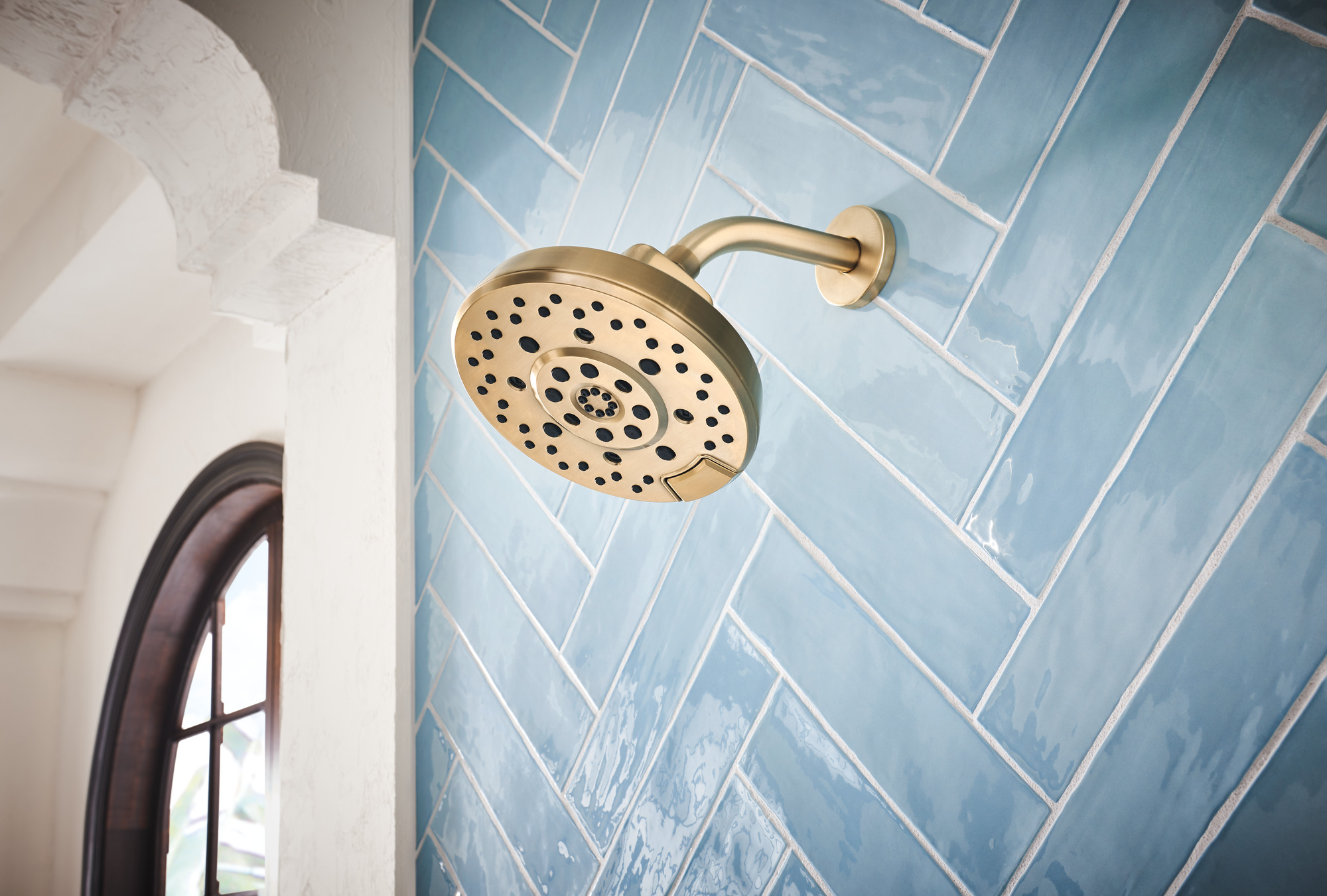 Levoir® | H2Okinetic® Round Multi-Function Showerhead