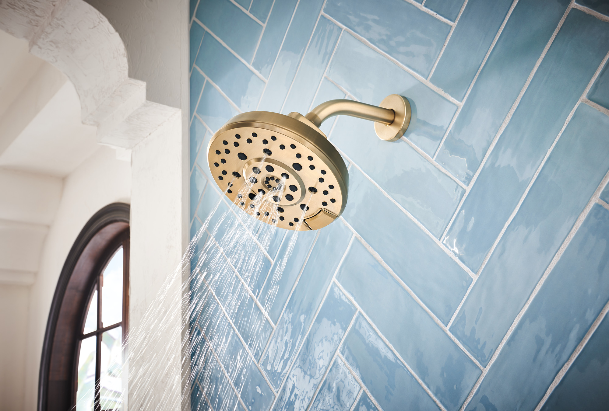 Levoir® | H2Okinetic® Round Multi-Function Showerhead