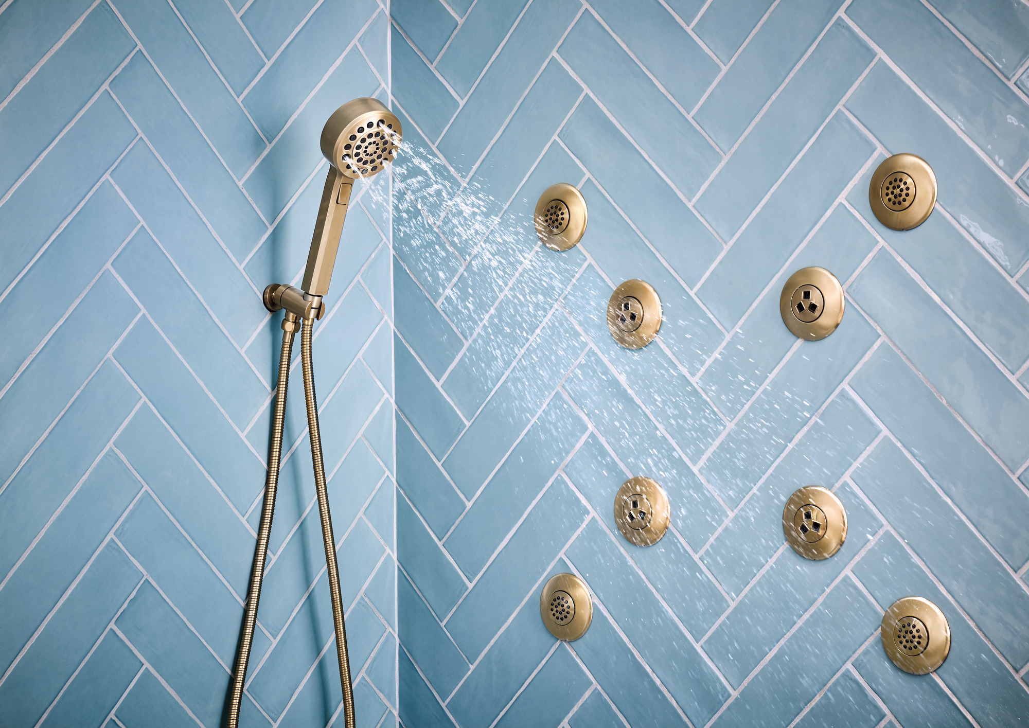 Levoir® | H2Okinetic® Multi-Function Wall Mount Handshower