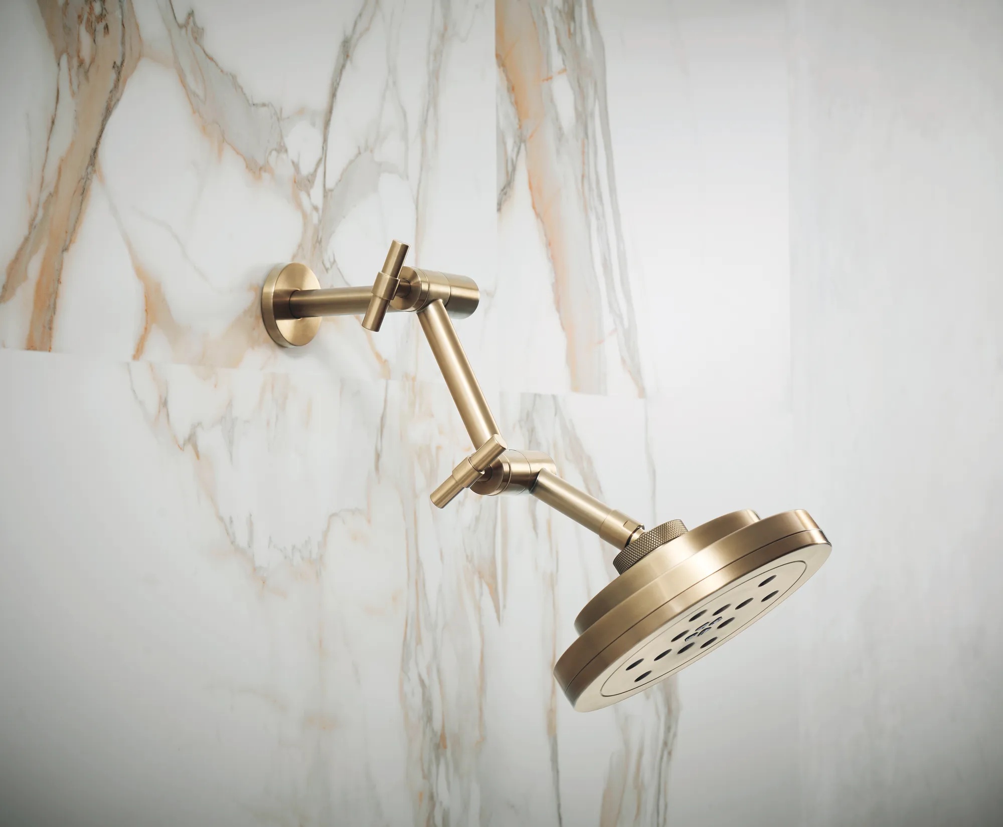 Essential™ Shower Series | Linear Round Jointed Wall Mount Shower
