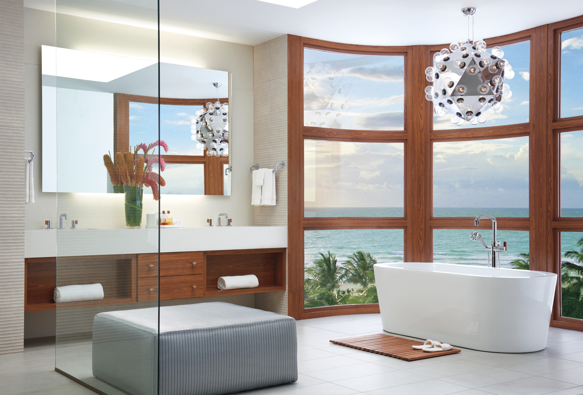 Litze® | Single-Handle Freestanding Tub Filler - Less Handle