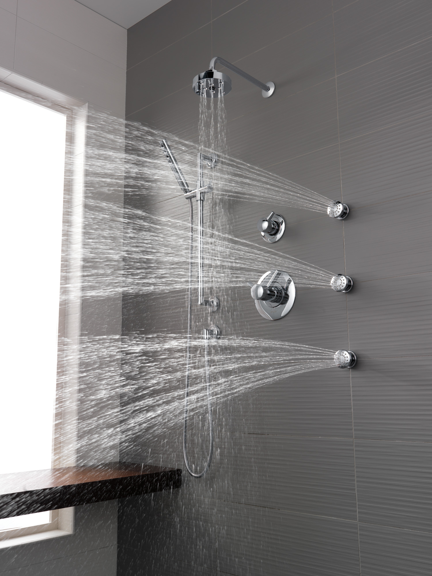 Odin® | SLIDE BAR HANDSHOWER WITH H2OKINETIC® TECHNOLOGY