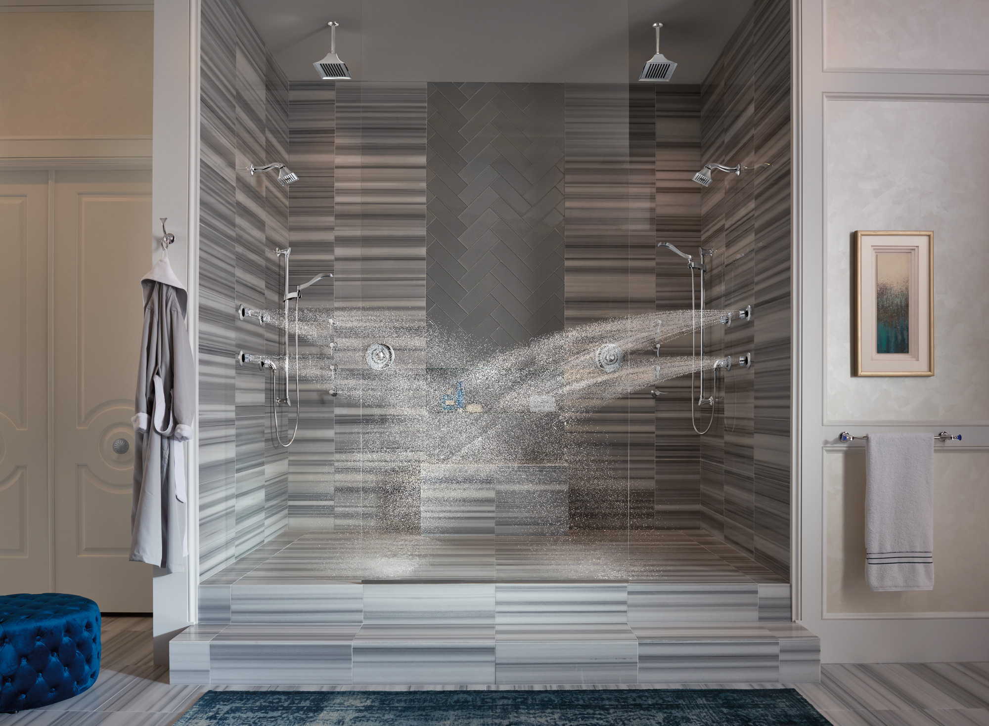 Essential™ Shower Series | Hydrachoice Max® Round Body Spray Trim