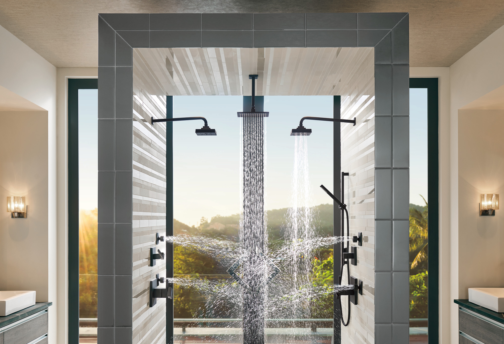 Essential™ Shower Series | Hydrachoice Max® Square Body Spray Trim