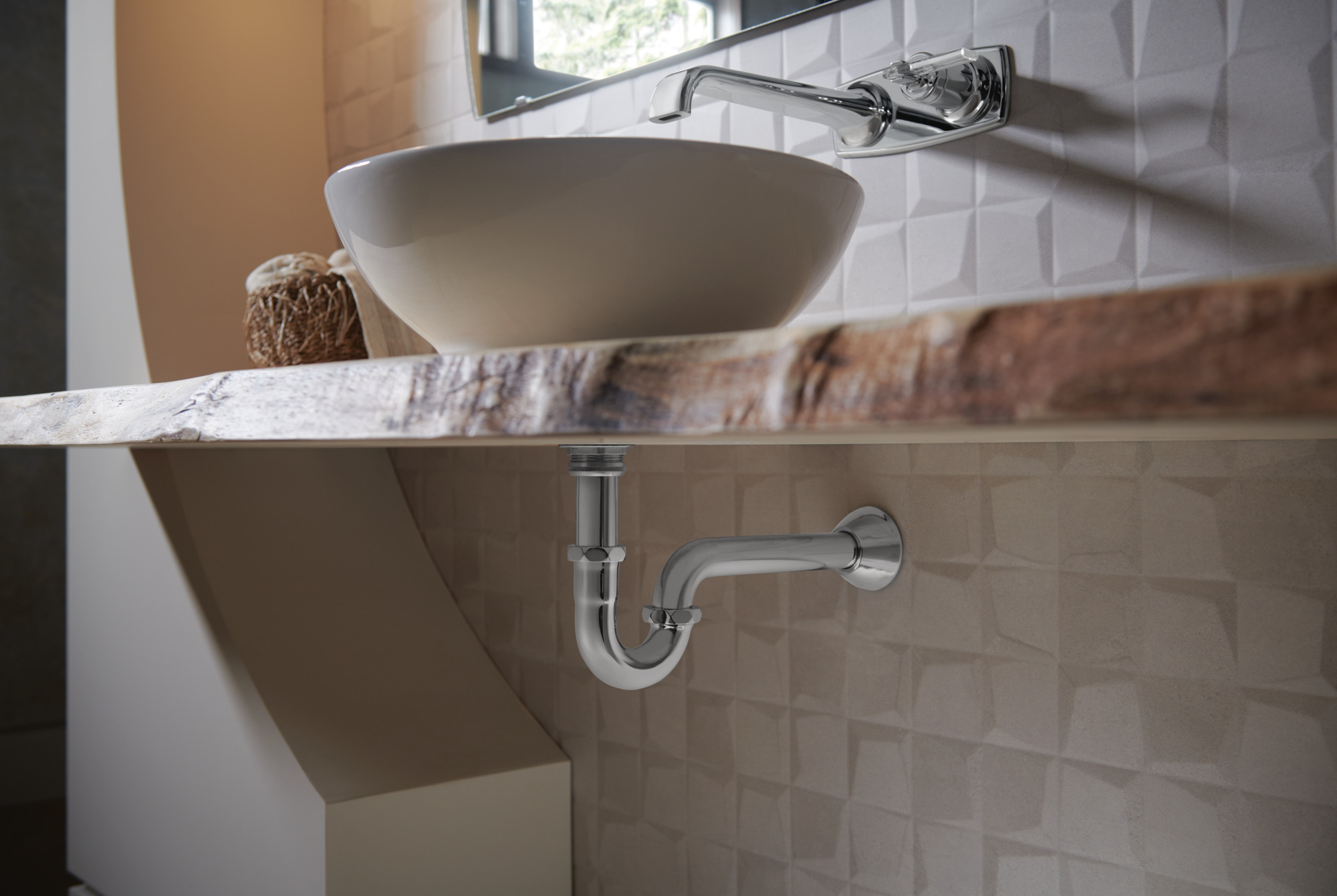 Allaria® | Two-Hole, Single-Handle Wall Mount Lavatory Faucet