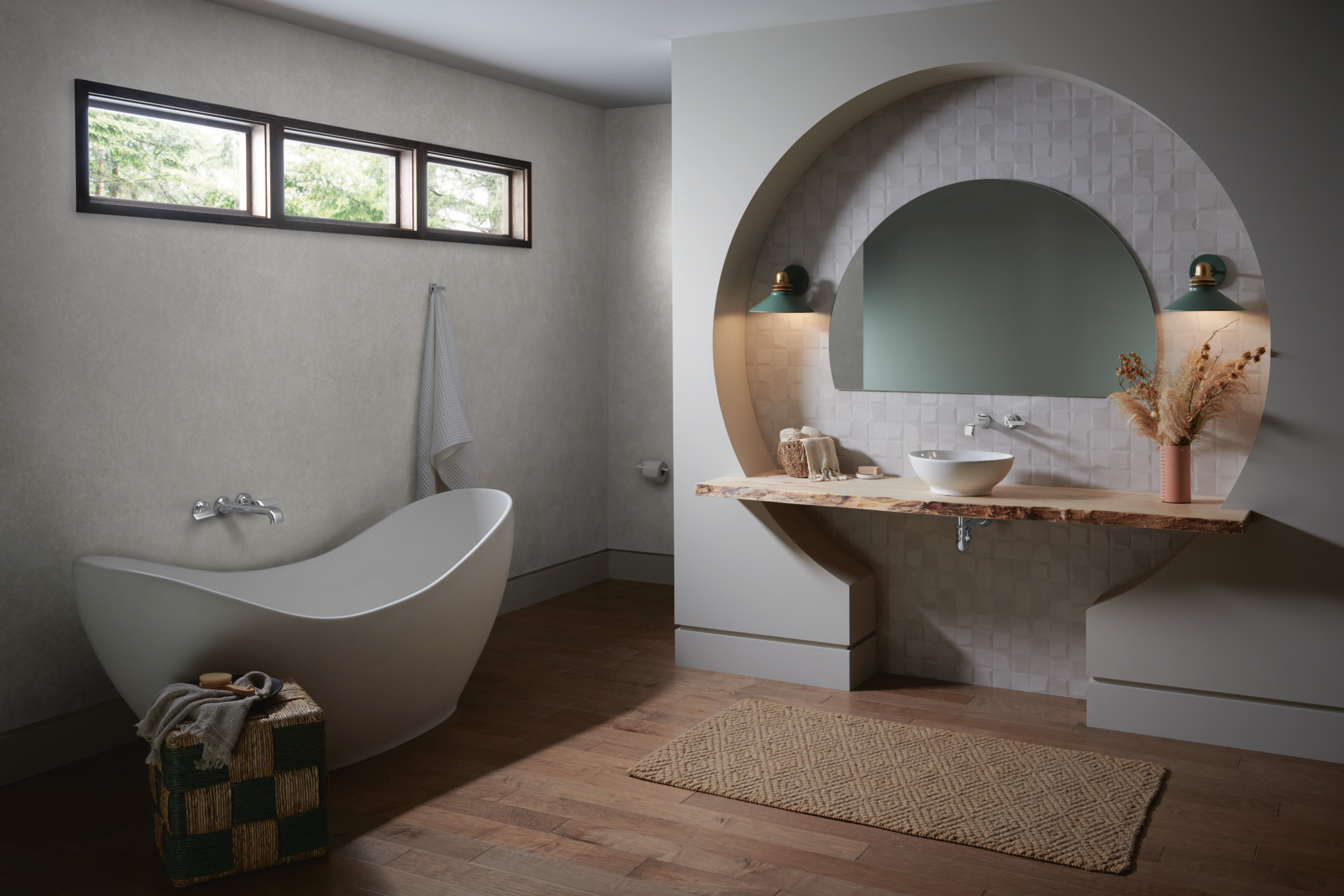 Allaria™ | Two-Handle Wall Mount Tub Filler - Less Handles