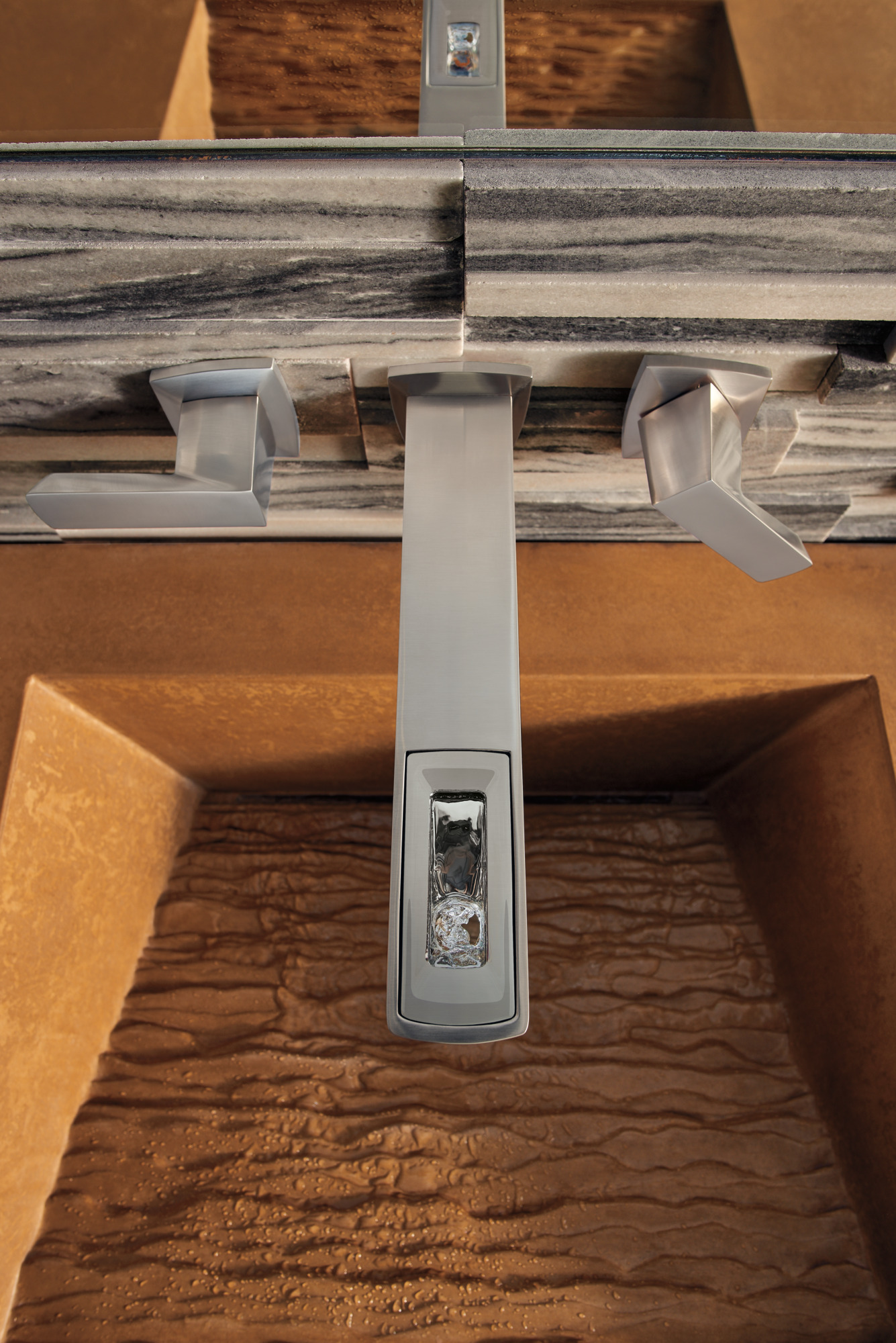 Vettis® | Two-Handle Wall Mount Lavatory Faucet With Open-Flow