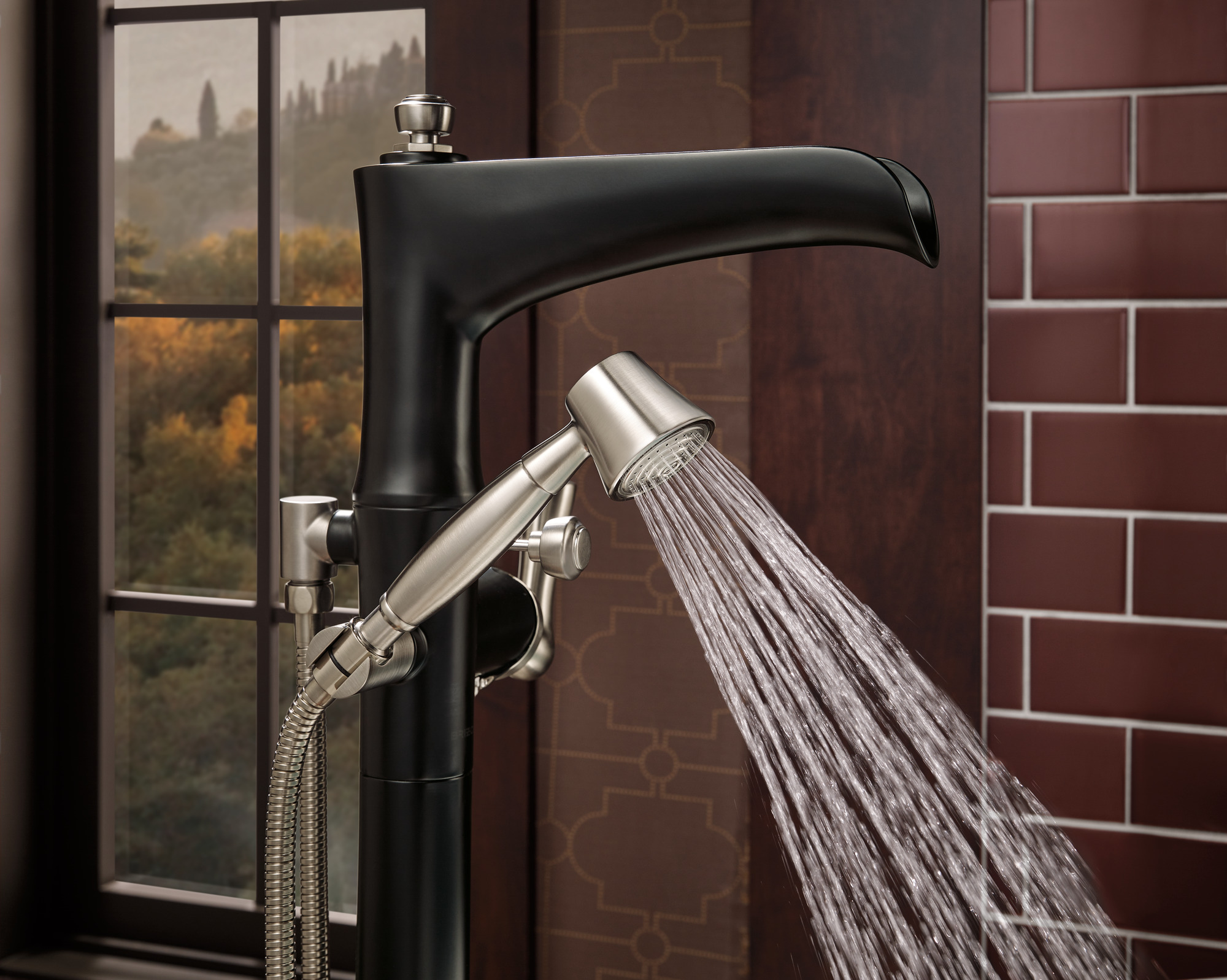Rook® | Freestanding Floor Mount Tub Filler