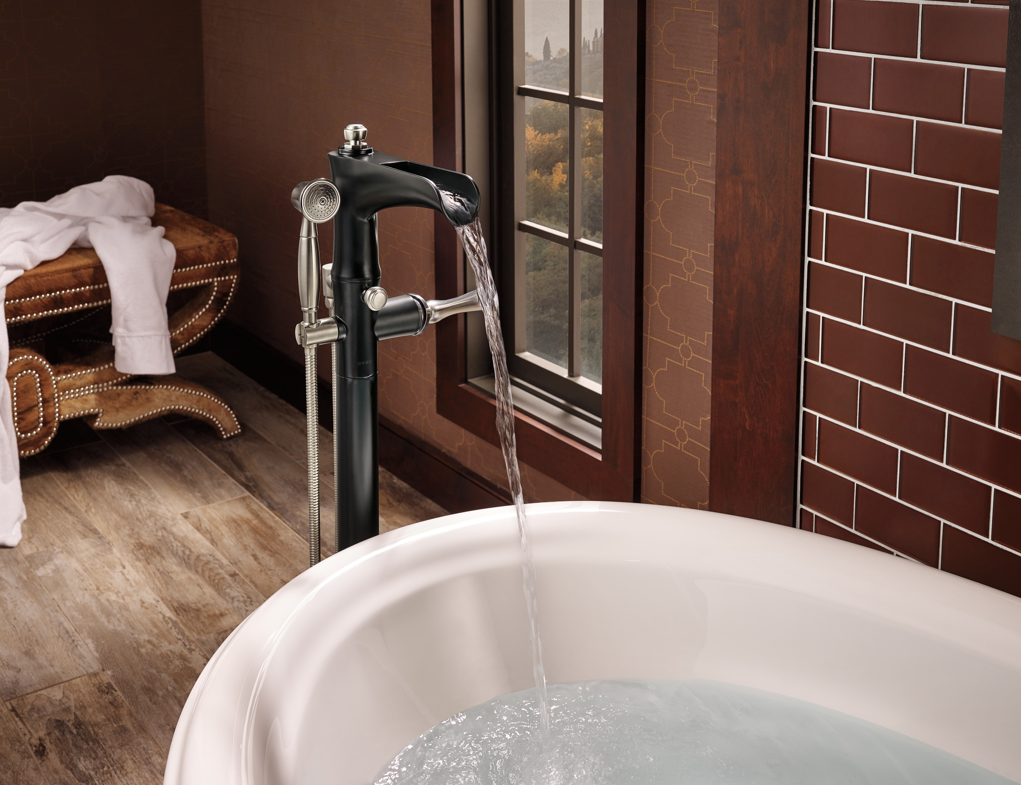 Rook® | Freestanding Floor Mount Tub Filler