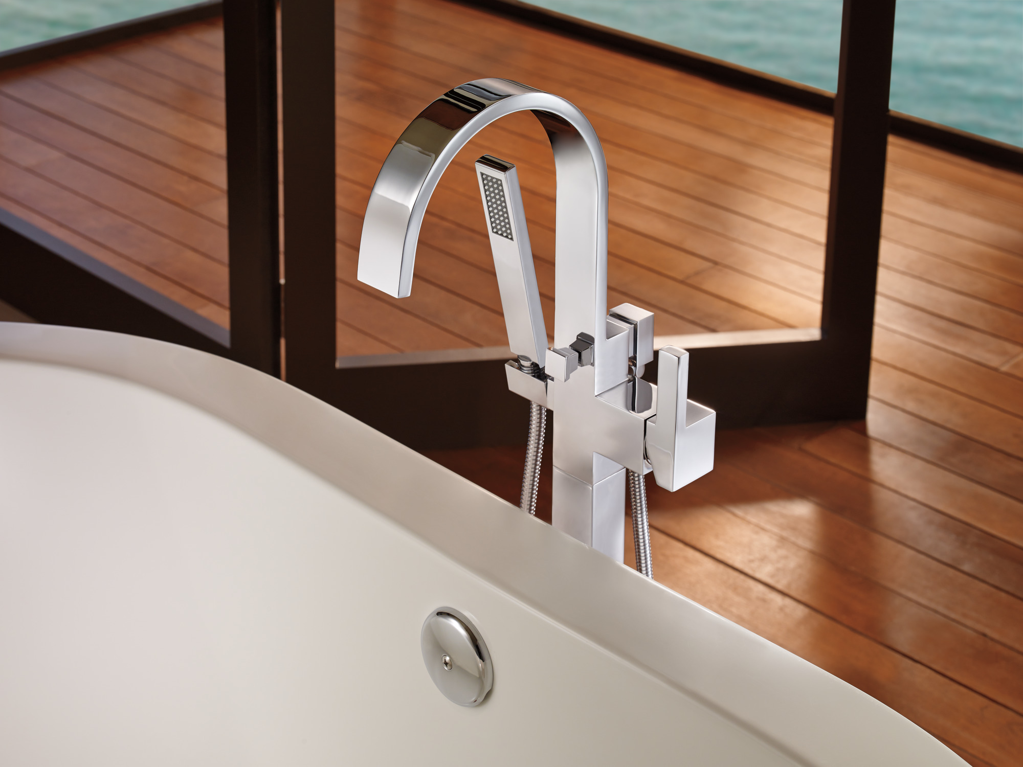 Siderna® | Single-Handle Freestanding Tub Filler