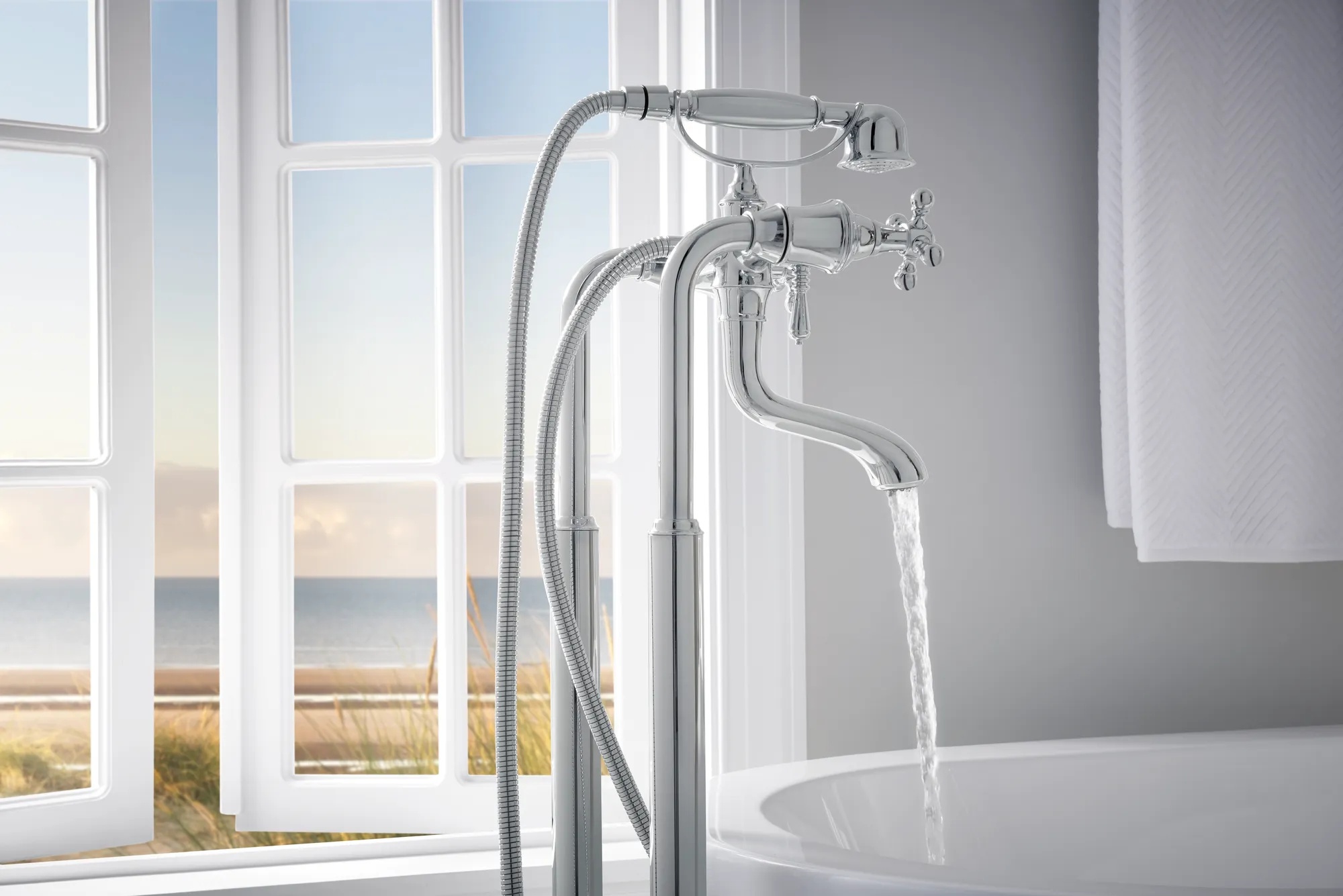 Tresa® | Two-Handle Tub Filler Trim Kit with Cross Handles