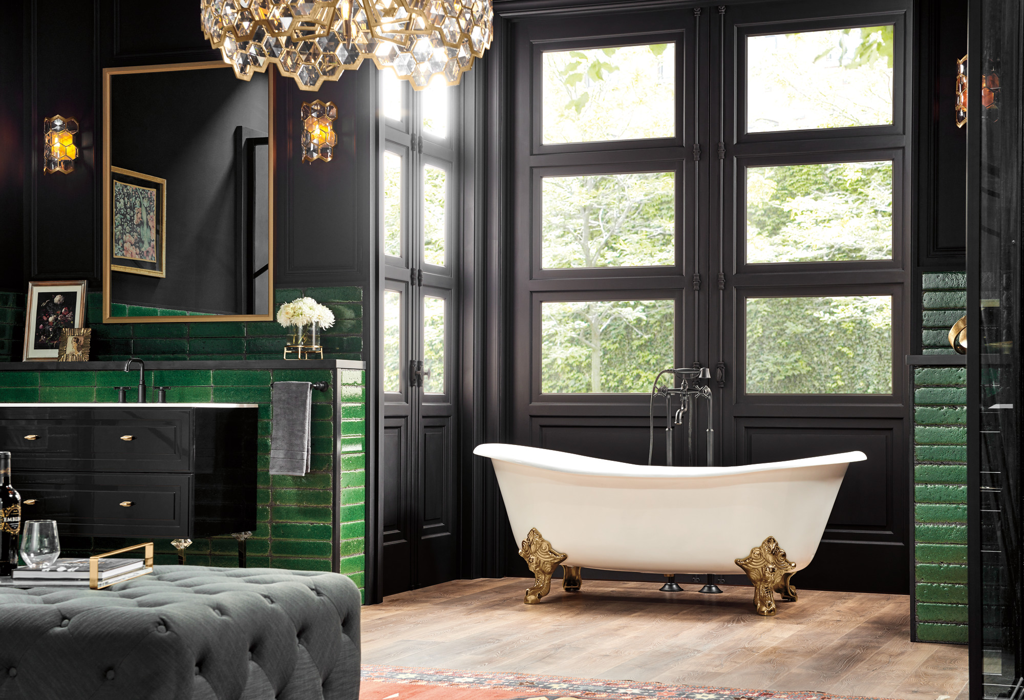 Atavis® | Widespread Lavatory Faucet - Less Handles