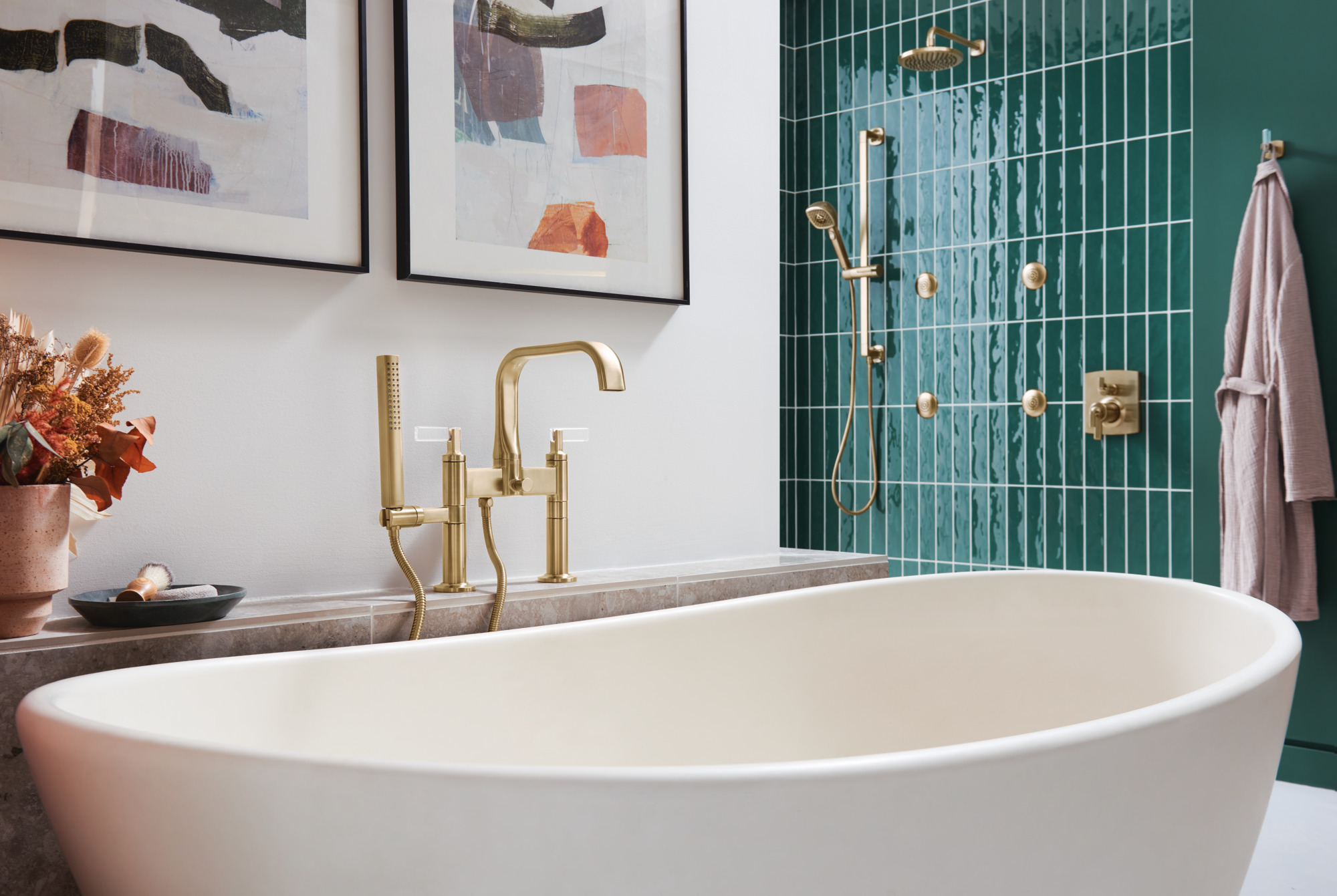 Brizo® | Two-Handle Tub Filler Trim Kit with Lever Handles