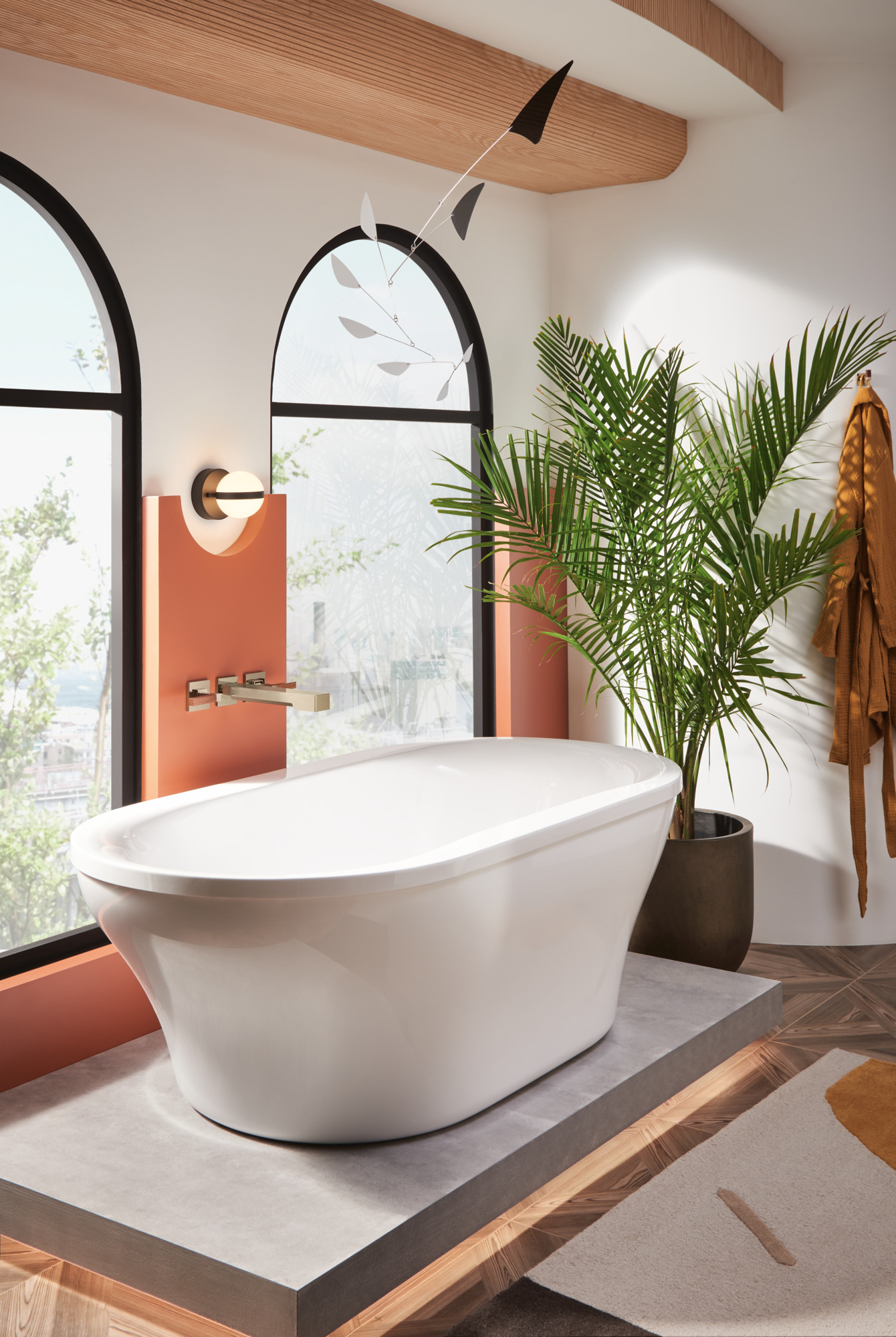 Frank Lloyd Wright® Bath Collection by Brizo® | Robe Hook, image size:1340x2000