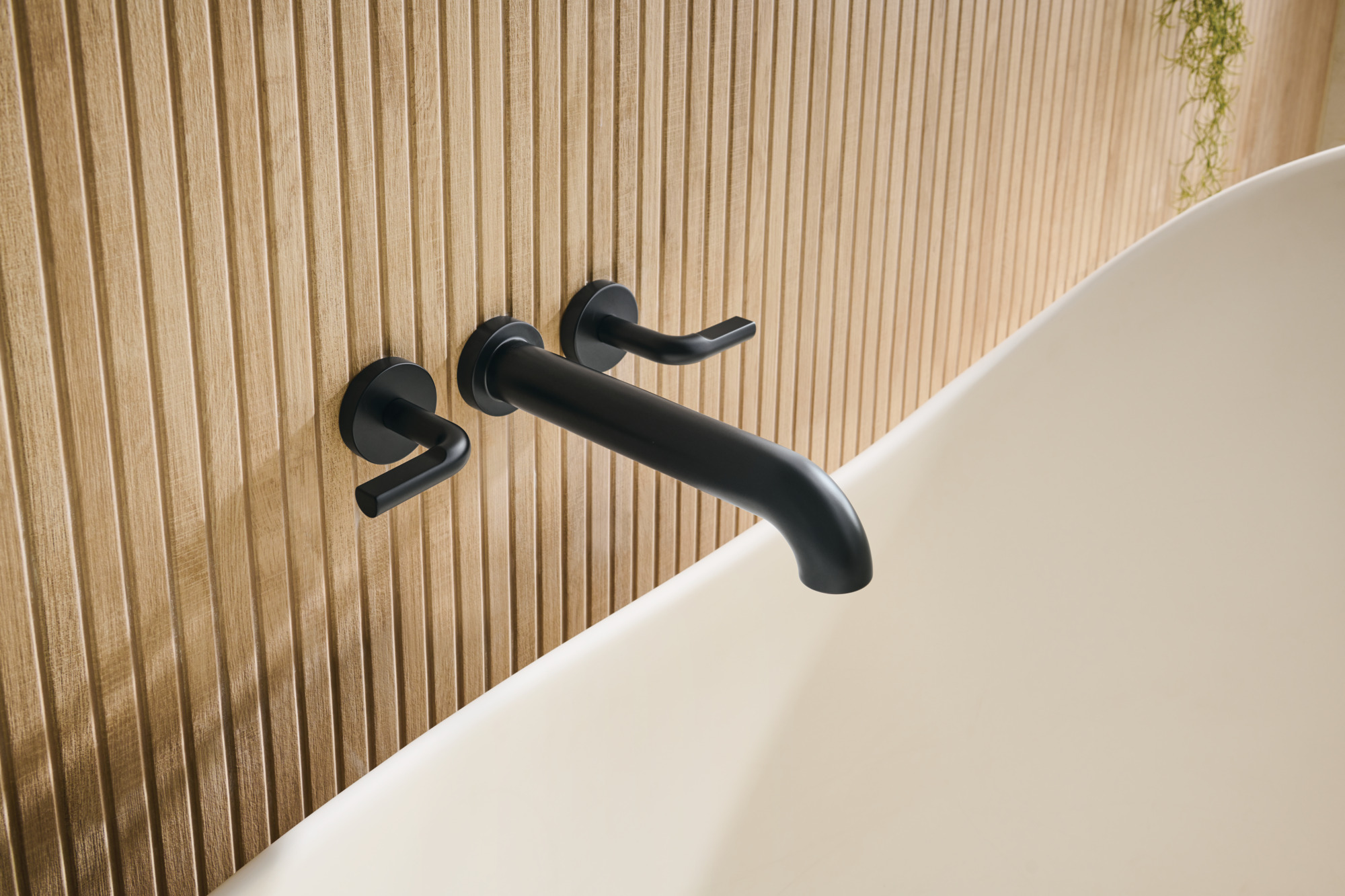 Litze® | Two-Handle Wall Mount Tub Filler - Less Handles