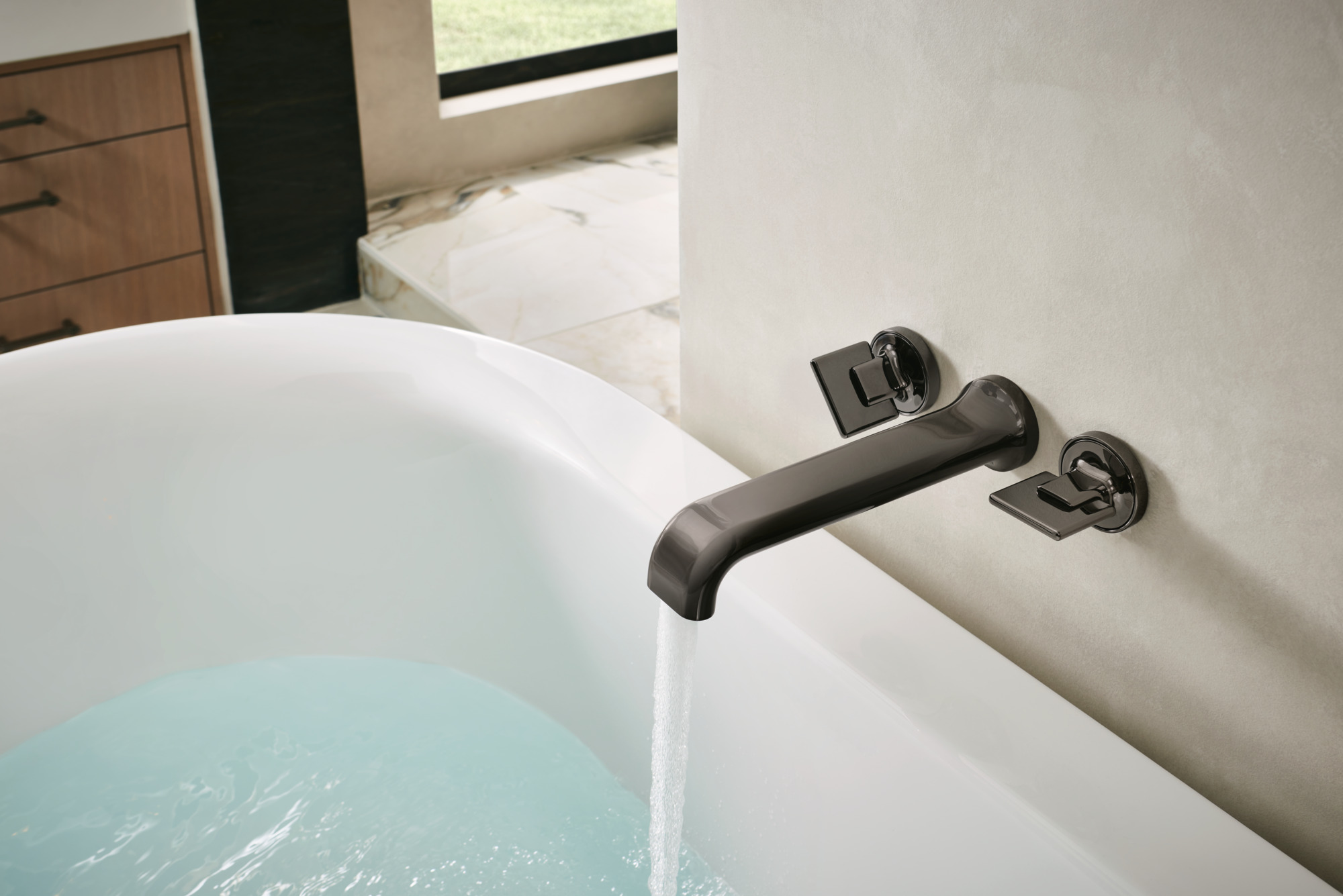 パルティール Allaria® | Two-Handle Wall Mount Tub Filler - Less Handles