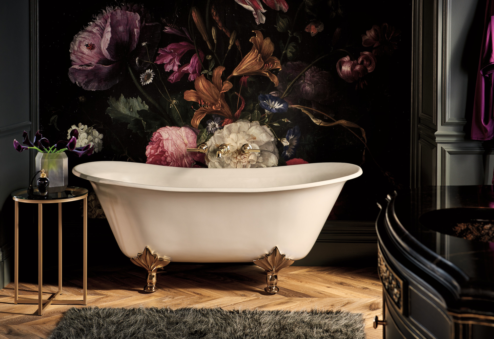 Invari® | Two-Handle Wall Mount Tub Filler - Less Handles