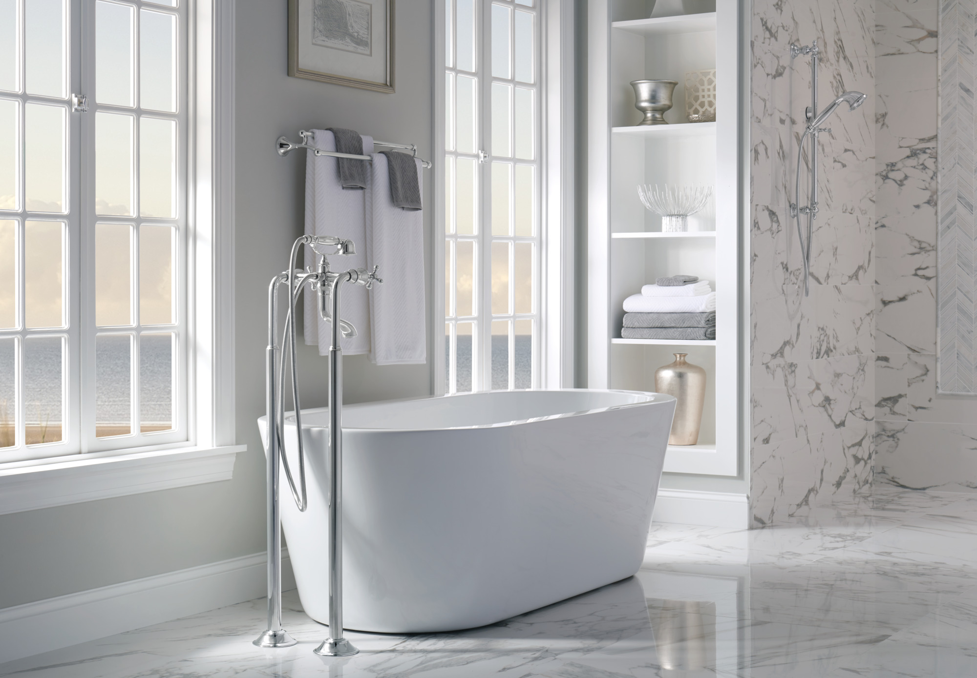 Peerless LKW24-VBR-1 24" Towel Bar In Venetian Bronze - Lockhart Collection Bathroom Hardware