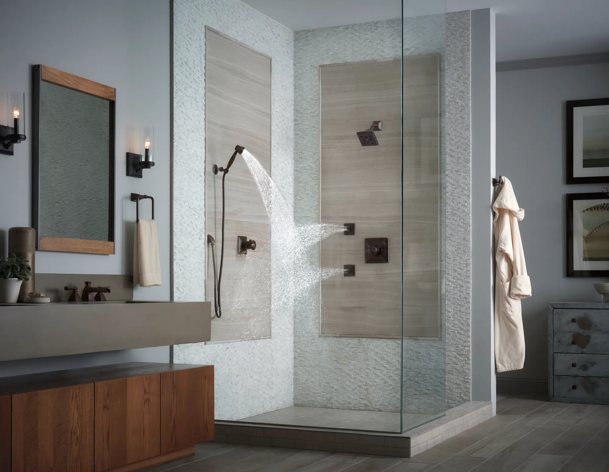 Essential™ Shower Series | Hydrachoice Max® Square Body Spray Trim