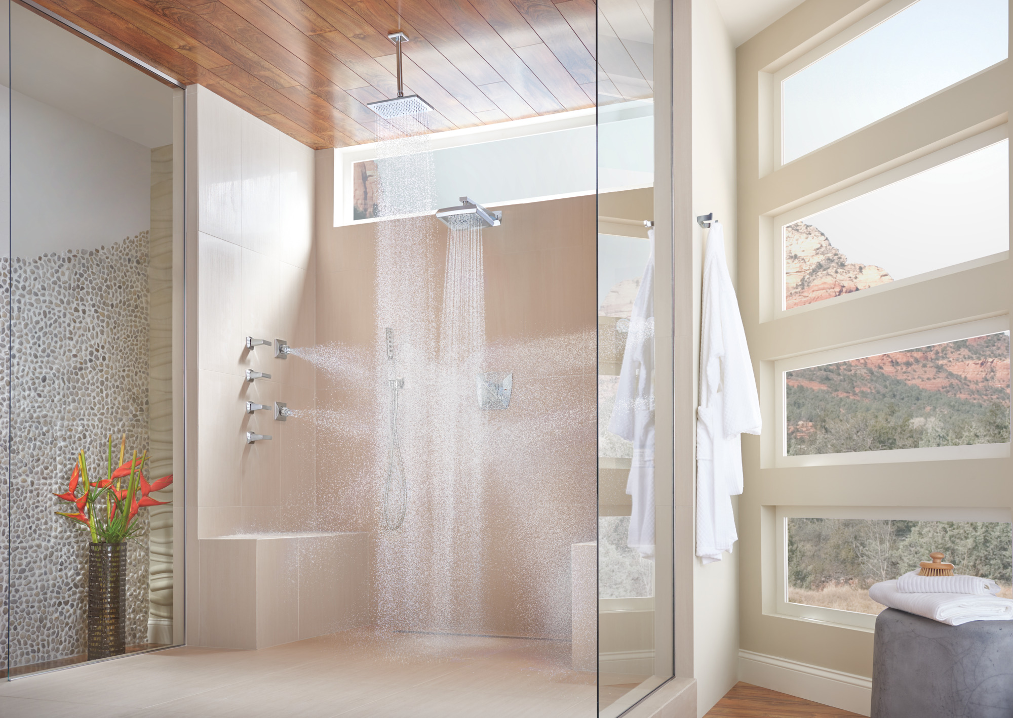 Essential™ Shower Series | Hydrachoice Max® Square Body Spray Trim