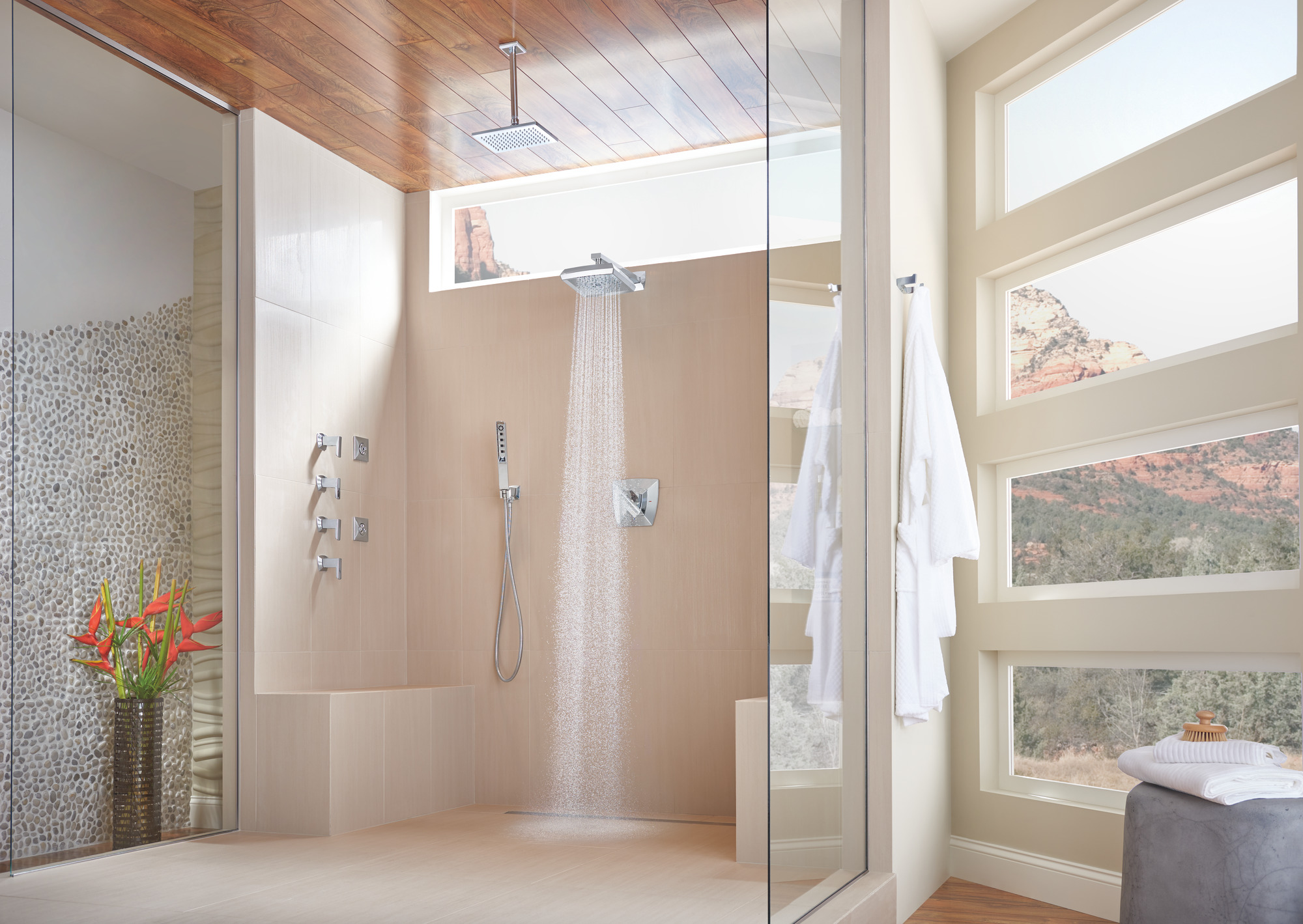 Essential™ Shower Series | Hydrachoice Max® Square Body Spray Trim