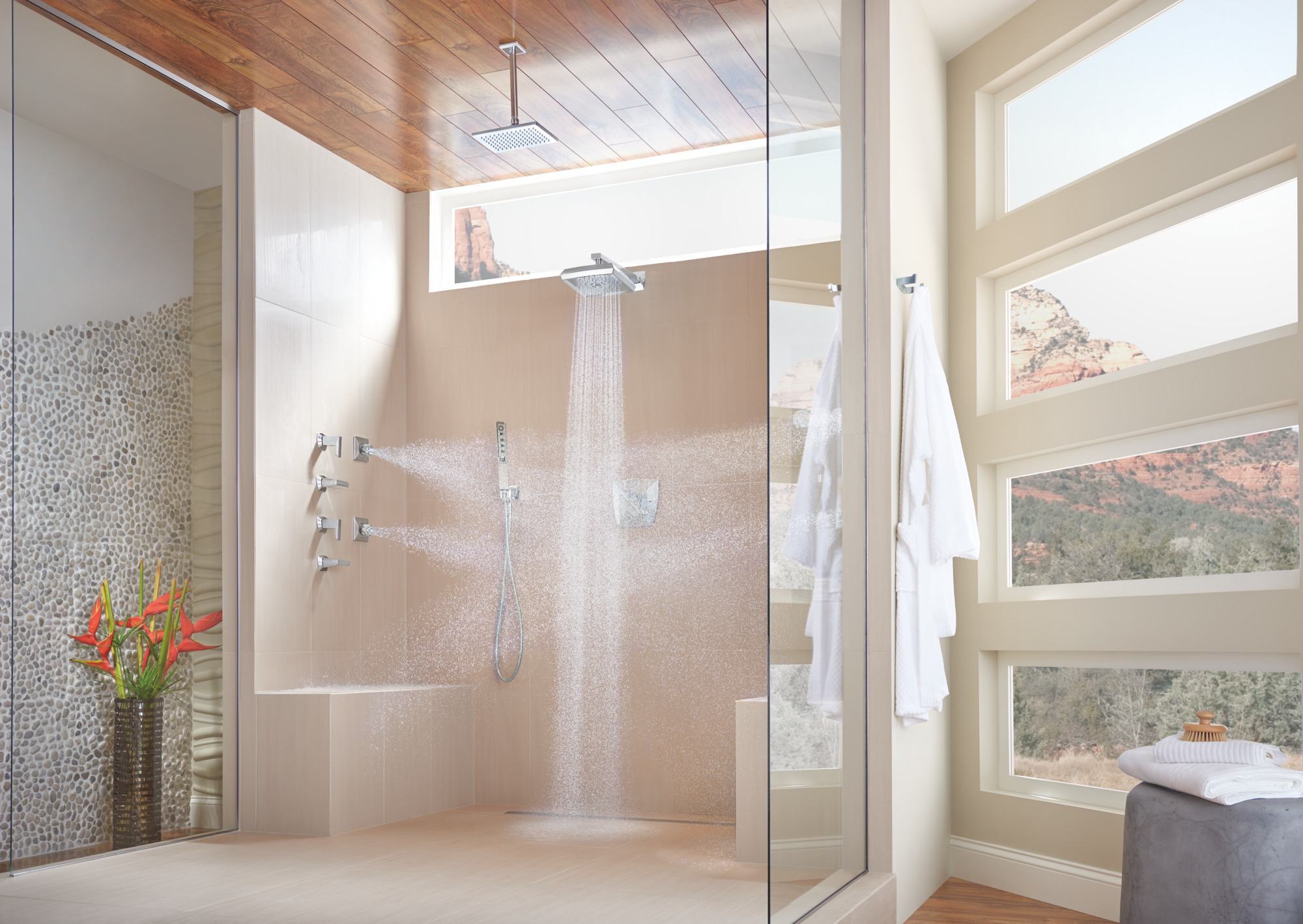 Essential™ Shower Series | Hydrachoice Max® Square Body Spray Trim