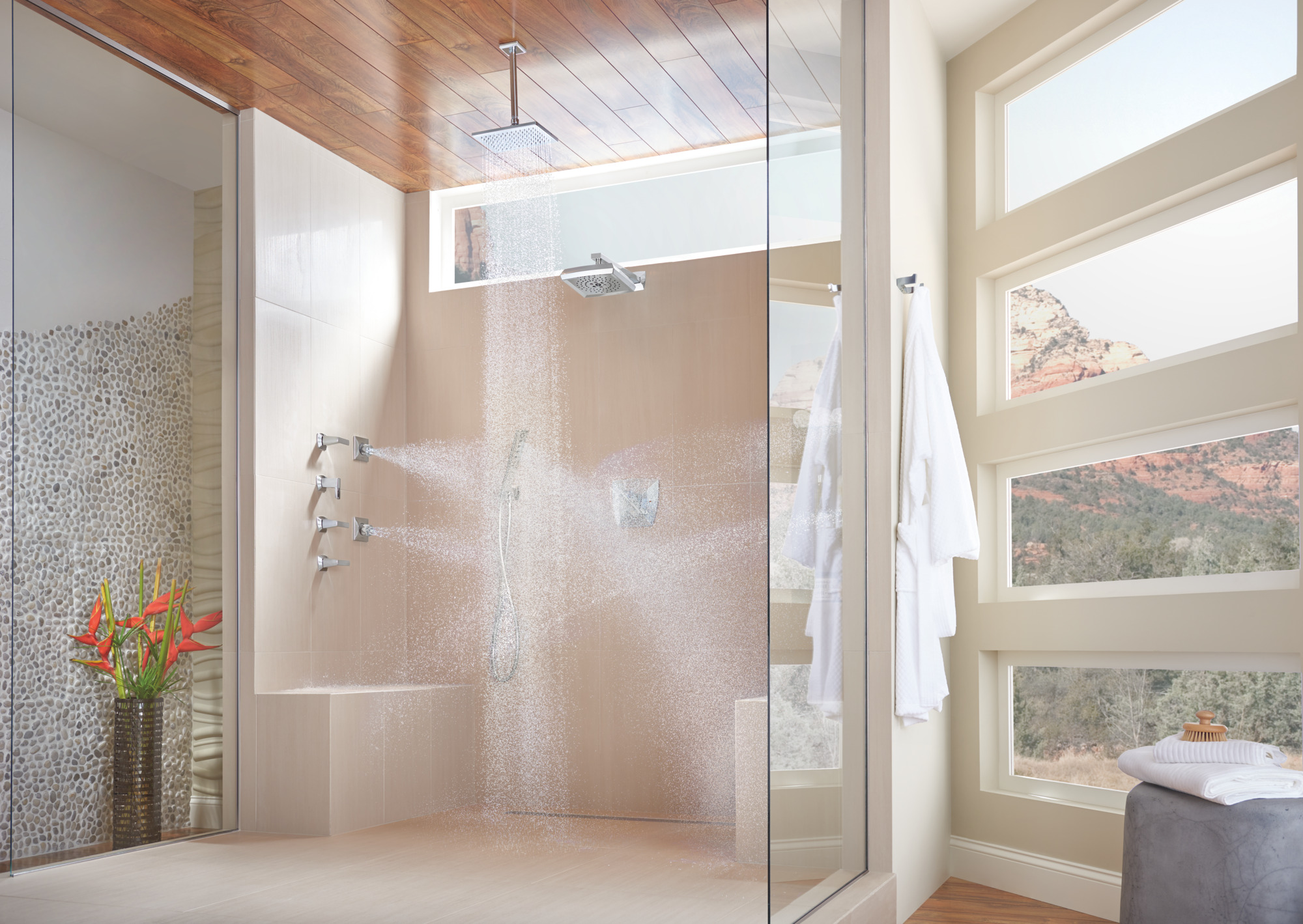 Essential™ Shower Series | Hydrachoice Max® Square Body Spray Trim
