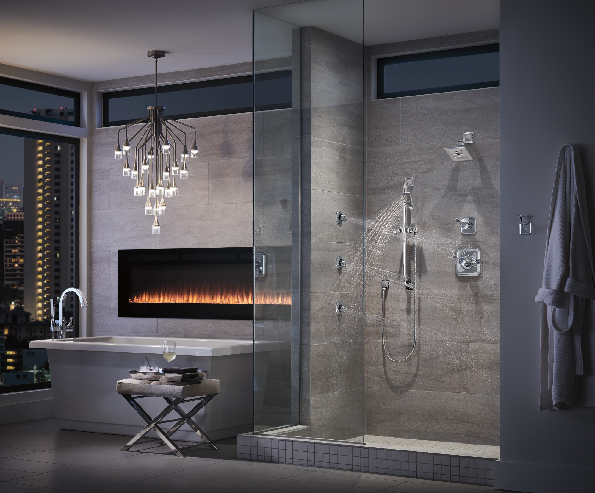 Essential™ Shower Series | Hydrachoice Max® Square Body Spray Trim