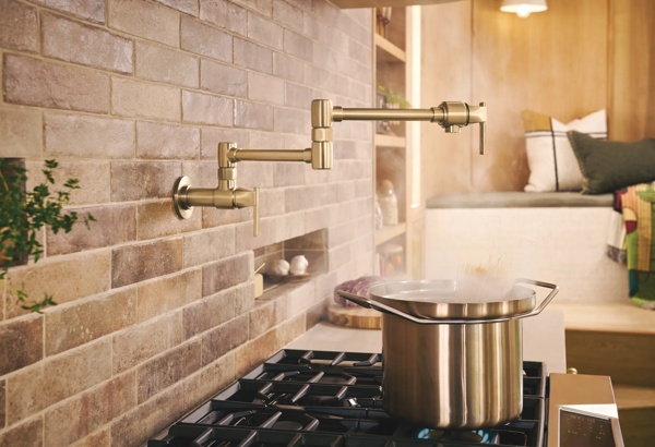Frank Lloyd Wright® Kitchen Collection by Brizo® | Wall Mount Pot
