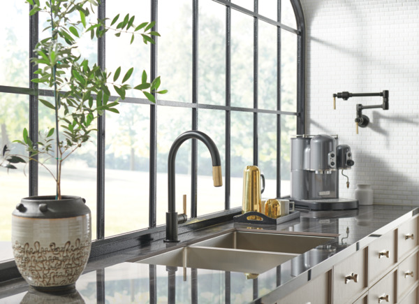 Litze® | Pull-Down Faucet with Arc Spout and Knurled Handle