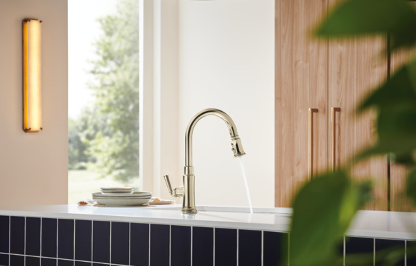 フリーソロ　ワンドロップ Brizo 63074LF Rook Pull-Down Faucet | QualityBath.com