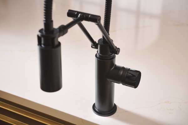 Odin® | Articulating Kitchen Faucet with Finished Hose - Less Handle