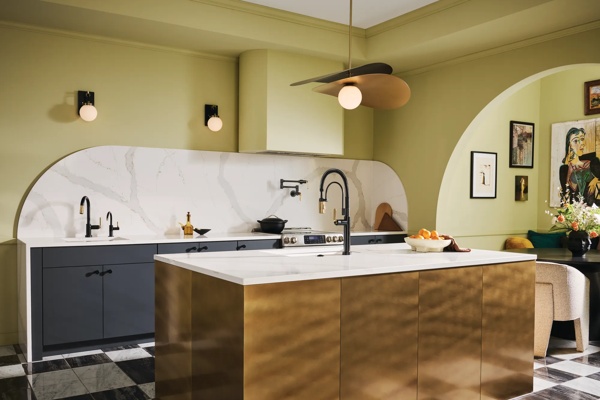 フェアリーの小物入れ Litze® | Wall Mount Pot Filler with Industrial Handle Kit