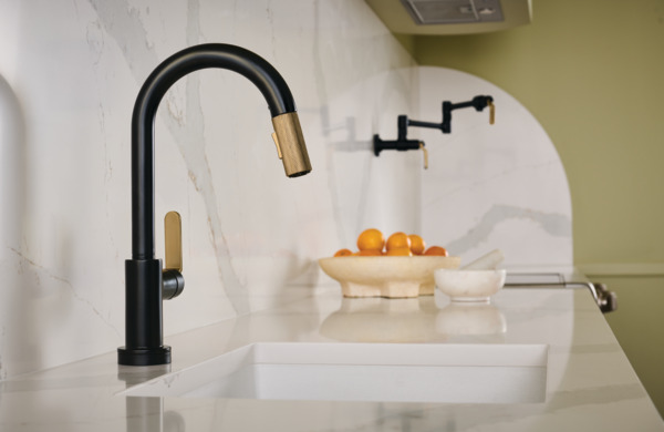 Litze® | Smarttouch Pull-Down Prep Faucet with Arc Spout - Industrial ...