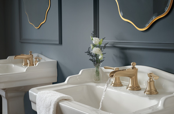 Rook® | Widespread Lavatory Faucet with Channel Spout - Less