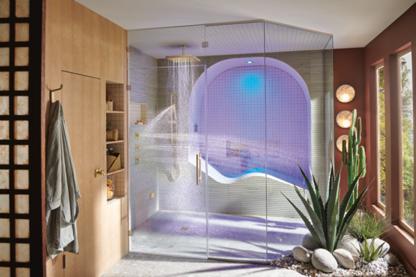 「RAIN OR SHINE」・「UP TO THE LIMIT」 Essential™ Shower Series | 14” Linear Square H2Okinetic