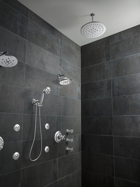 Rook® | 8” H2Okinetic® Round Multi-Function Wall Mount
