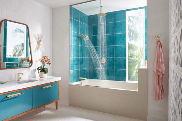 Levoir® | H2Okinetic® Round Multi-Function Showerhead