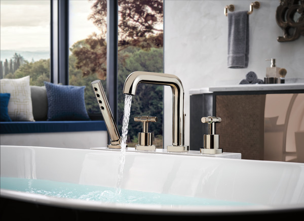 Litze® | Roman Tub with Handshower - Less Handles
