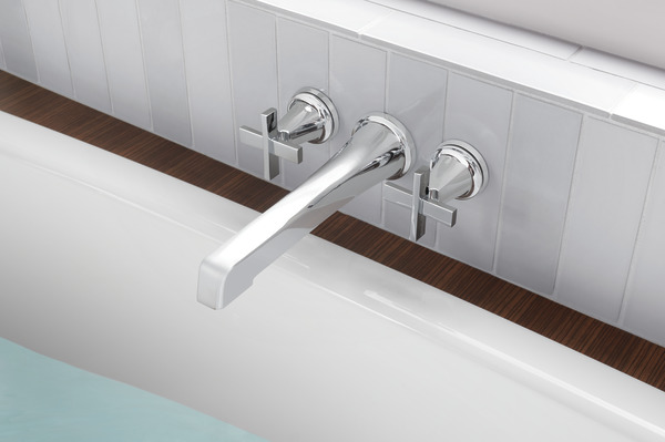 Levoir® | Two-Handle Wall Mount Tub Filler - Less Handles