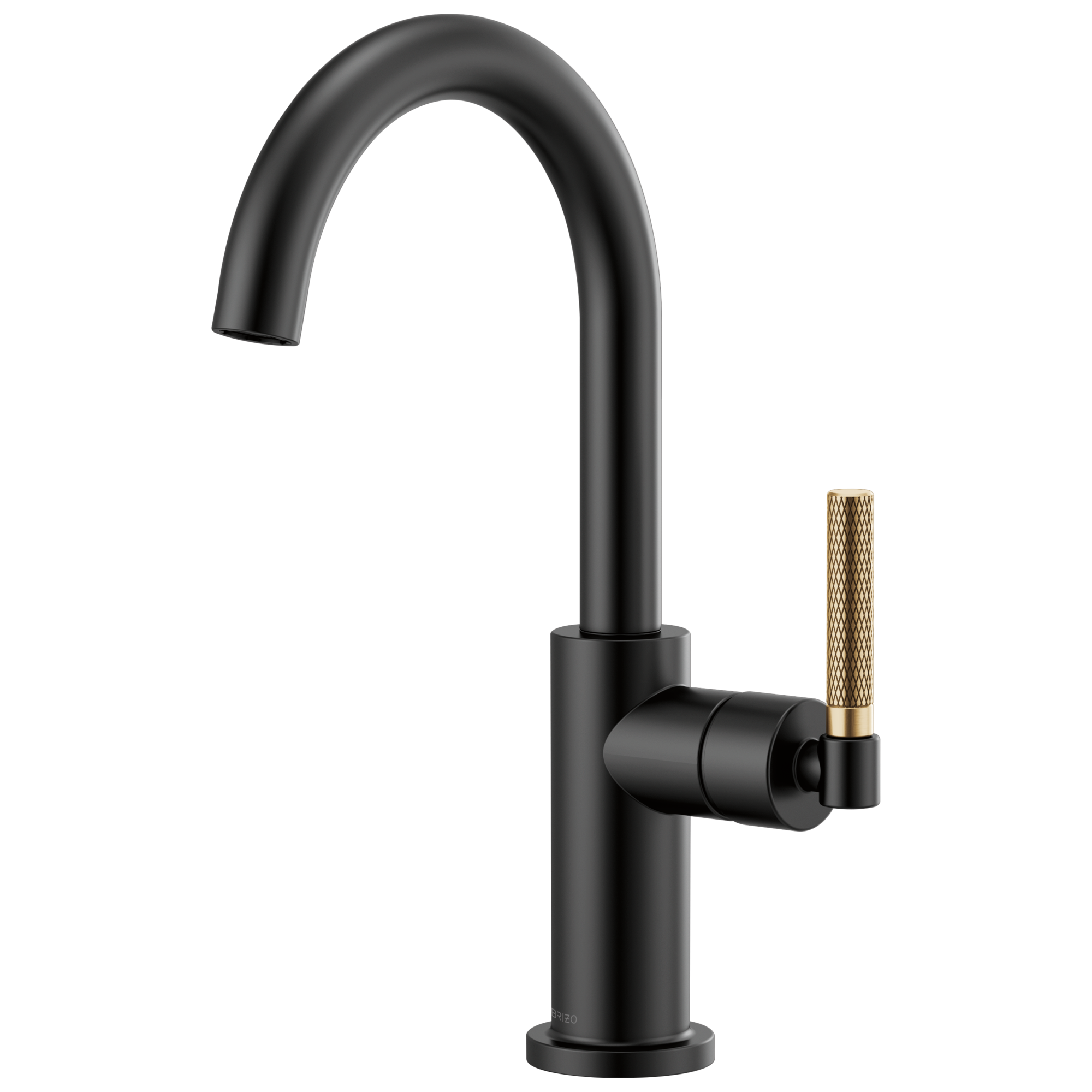 Litze Bar Faucet with Arc Spout and Knurled Handle Kit — image 1