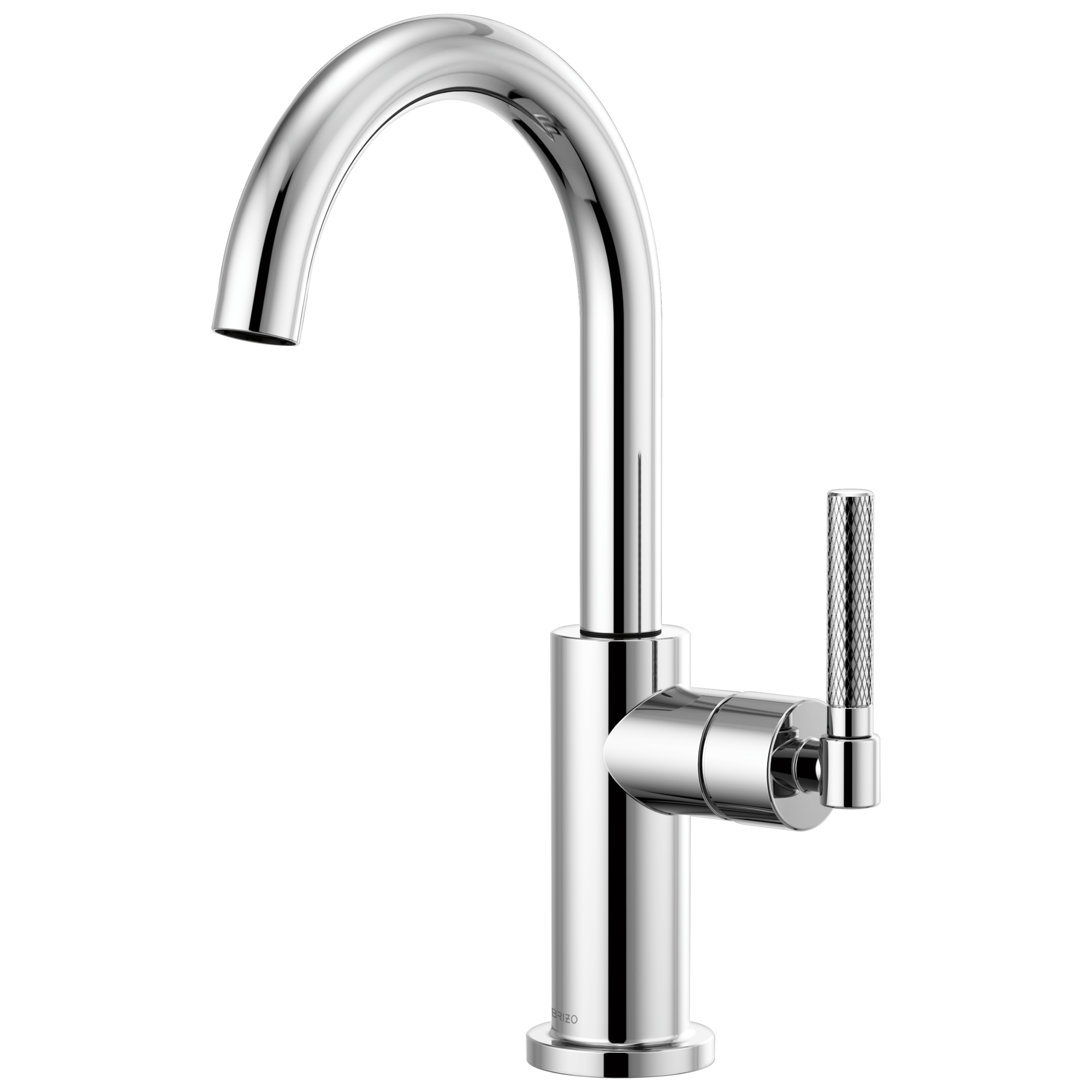 Litze Bar Faucet with Arc Spout and Knurled Handle Kit — image 1