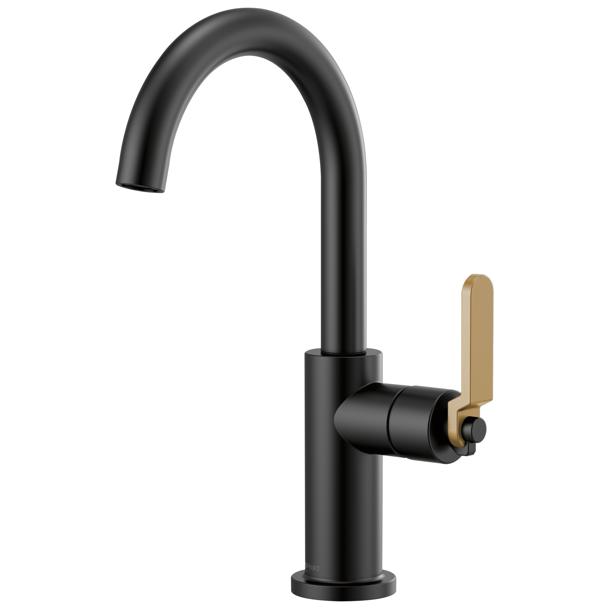 g×c 【NOS Bail】BL(ブラック) Litze® | Bar Faucet with Arc Spout and Industrial Handle Kit