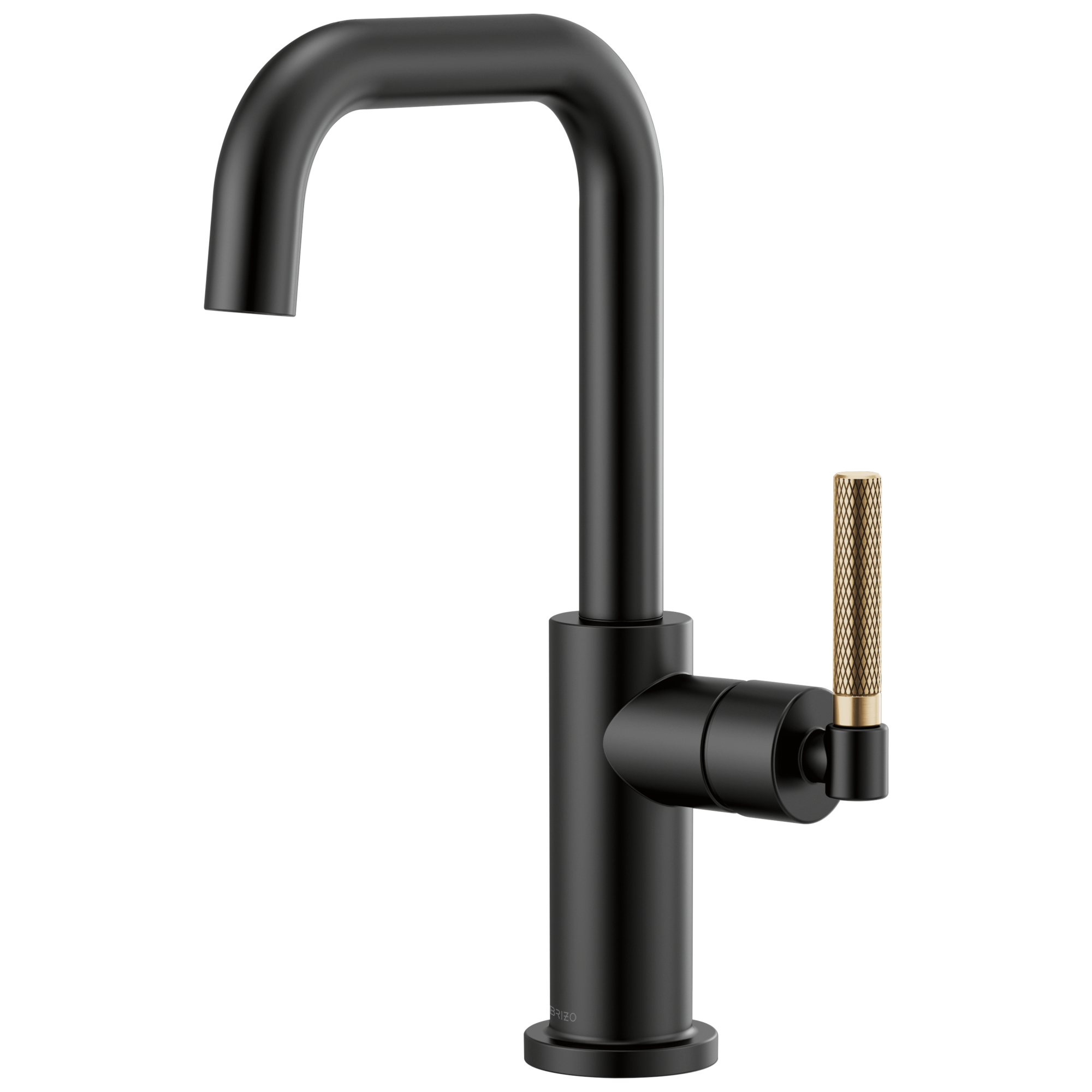 Litze Bar Faucet with Square Spout and Knurled Handle Kit — image 1