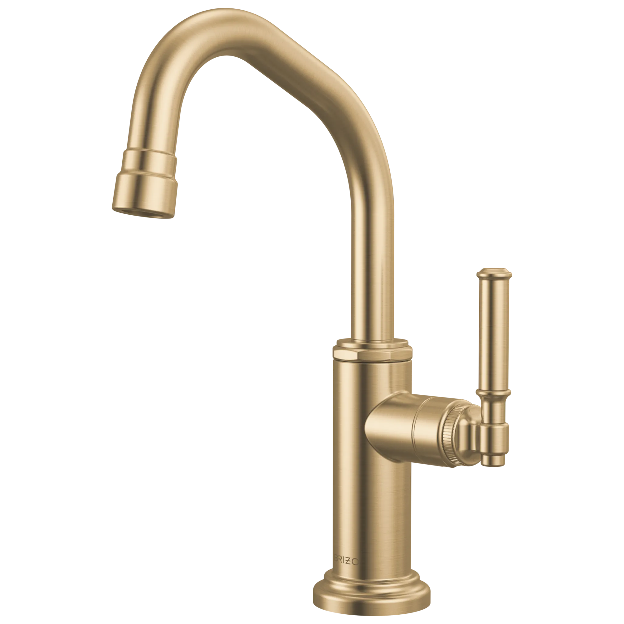 Faircroft™ | Beverage Faucet with Angled Spout and Coin Edge Lever