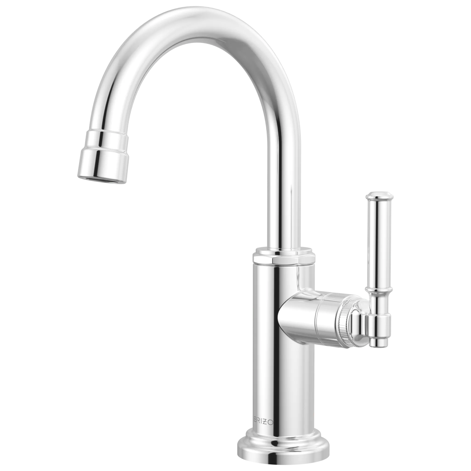 Faircroft™ | Beverage Faucet with Arc Spout and Coin Edge Lever Handle