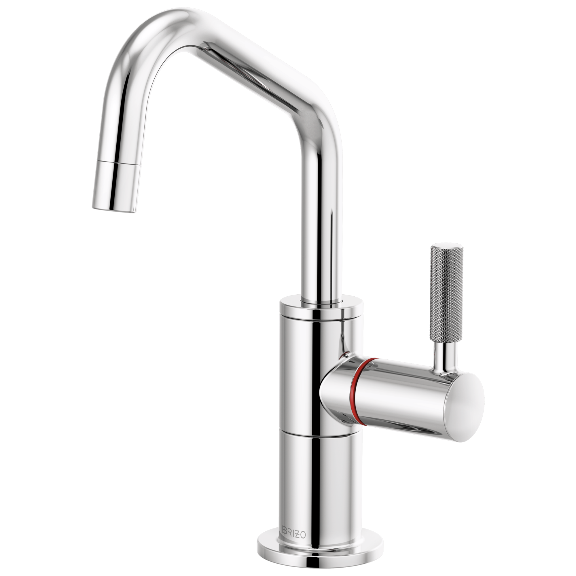 Litze Instant Hot Faucet with Angled Spout and Knurled Handle — image 1