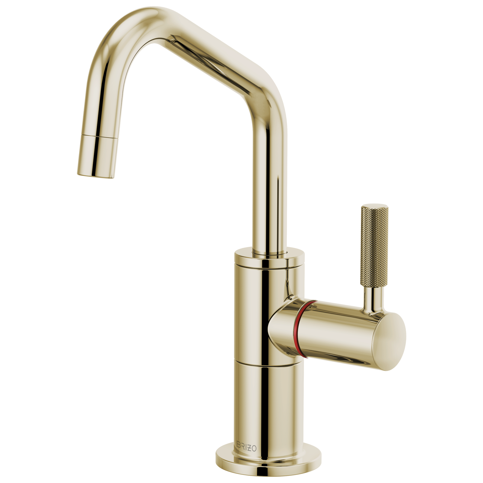 Litze Instant Hot Faucet with Angled Spout and Knurled Handle — image 1